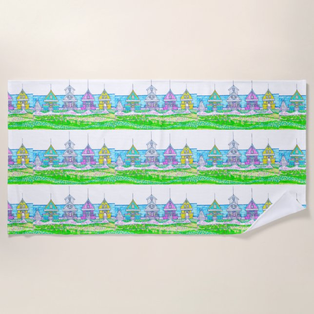 Toalha De Praia Beach Cottage Bright Beach Towel (Frente)