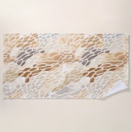 Toalha De Praia Beach Cream Animal