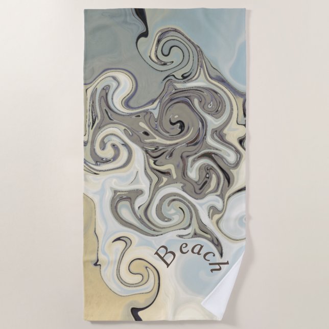 Toalha De Praia Beach design (Frente)