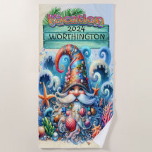 Beach Gnome Beach Towel