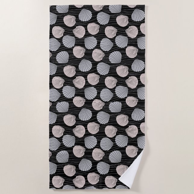 Toalha De Praia Beach Ocean Shell Coast Summer Towel (Frente)
