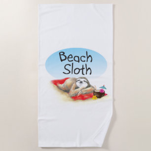 Toalha De Praia Beach Sloth Towel