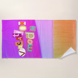 Toalha De Praia Beach Style Retro Vacay Mode