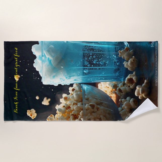 Toalha De Praia Beach Towel (Frente)