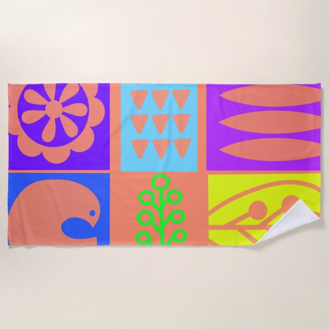 Toalha De Praia Beach Towel (Frente)