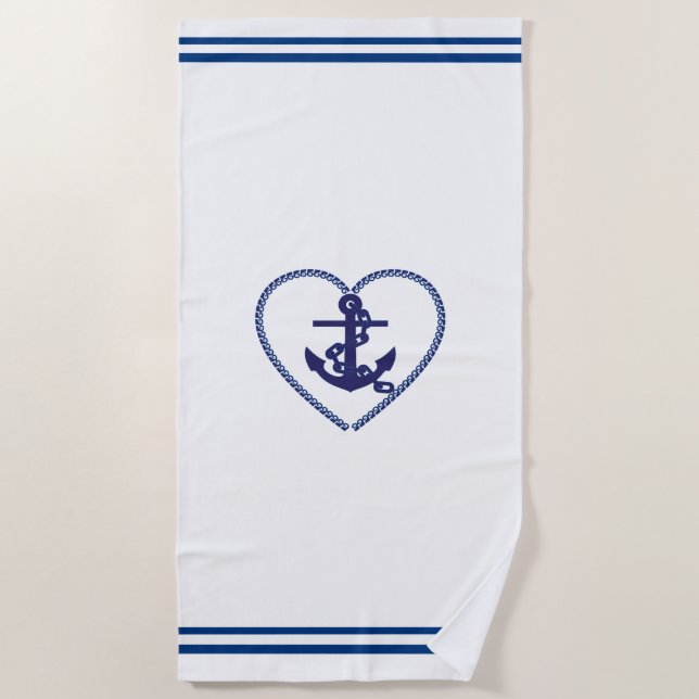 Toalha De Praia Beach Towel Anchor (Frente)