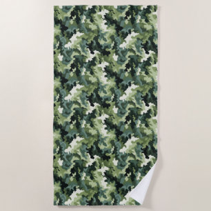 Toalha De Praia Beach Towel — Camo Impressão