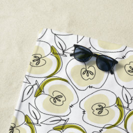 Toalha De Praia Beach Towel com maçã.