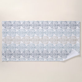 Toalha De Praia Beach Towel com ornamentos de abstrato.