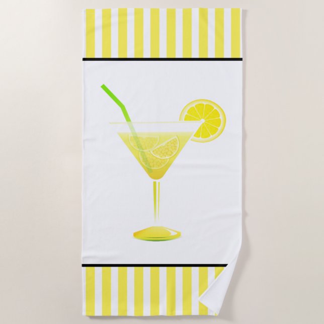 Toalha De Praia Beach Towel-Drink (Frente)