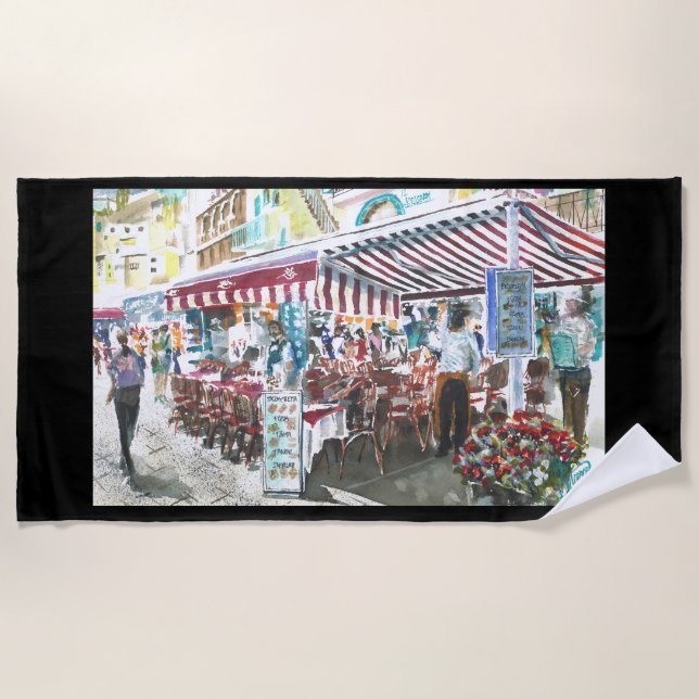 Toalha De Praia Beach Towel Duas Irmãs em Capris (Frente)