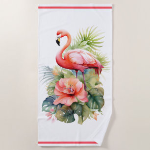 Toalha De Praia Beach Towel Flamingo