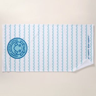 Toalha De Praia Beach Towel - Happy Little Lotus
