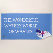 Beach Towel Maravilhoso Mundo De Vigia Das Baleias