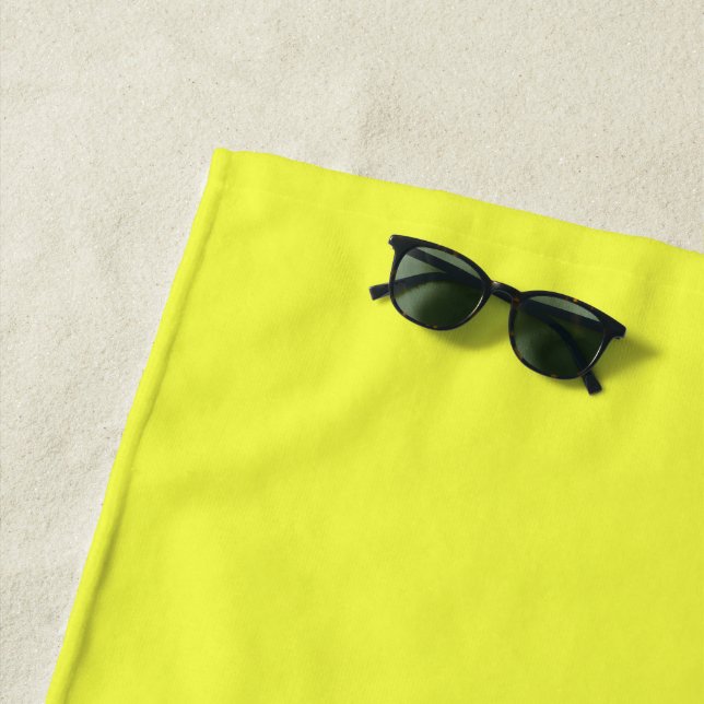 Toalha De Praia Beach Towel, Neon Yellow (In Situ)