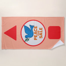 Toalha De Praia Beach Towel , Peace theme designed Beach towel