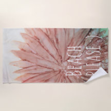 Beach Towel "Pinkish/Beach Please"