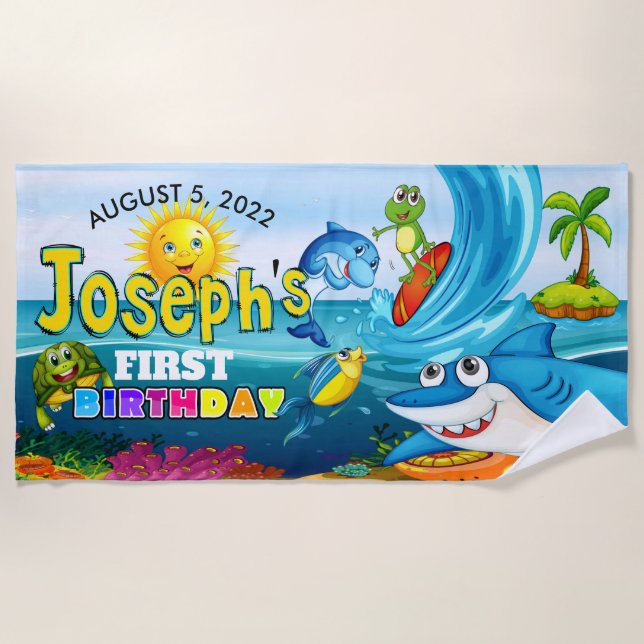 Toalha De Praia Beach Towel revisado (Frente)