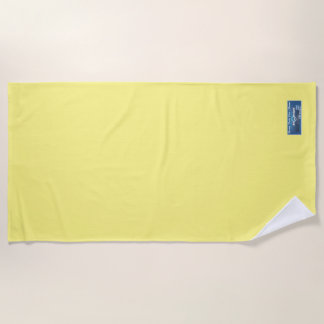 Toalha De Praia Beach Towel (Solid Pale Yellow) RFPMDes ©️ 2024