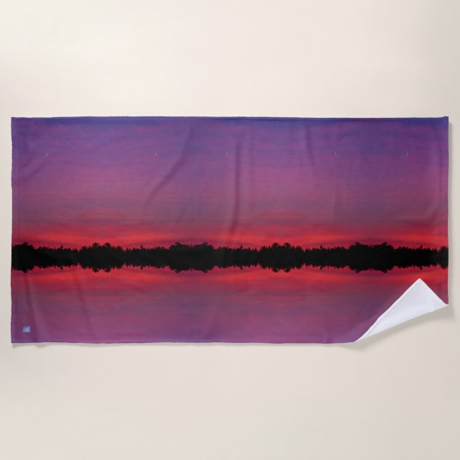 Toalha De Praia Beach Towel - SUNSET DE SETEMBRO (Frente)