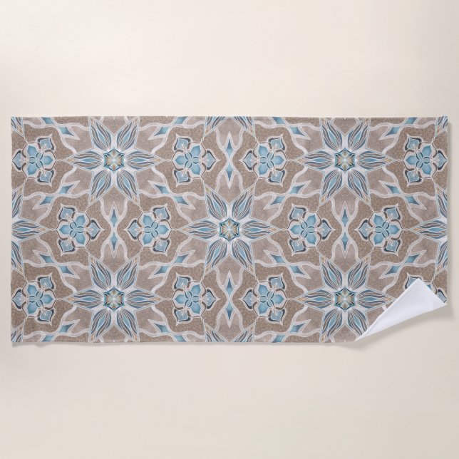 Toalha De Praia Beach Towel, "Tidal Ephemera" (Frente)