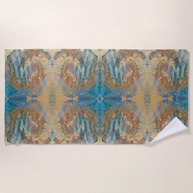 Toalha De Praia Beach Towers - Estados sem tempo - Grande (Frente)