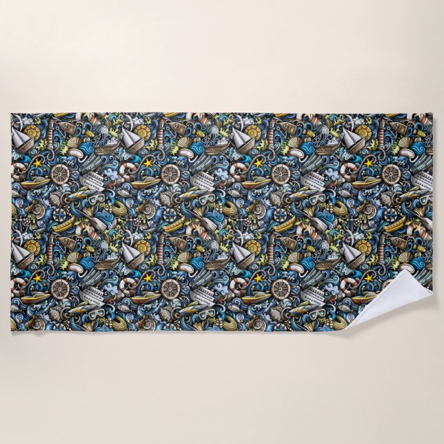 Toalha De Praia Beach Vacation Towel (Frente)