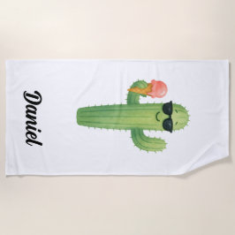 Toalha De Praia Beach Vibes Cactus Beach Towel
