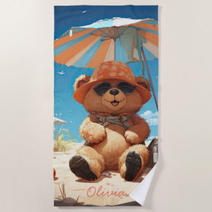 Toalha De Praia Bear Towels para diversão na praia e na Piscina