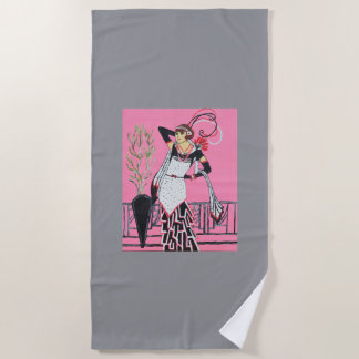 Toalha De Praia Beautiful lady beach towel