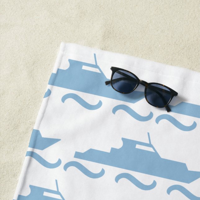 Toalha De Praia Bebê Blue Boat (In Situ)