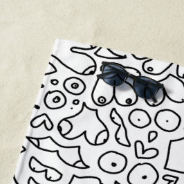 Toalha De Praia Bebê feminista engraçado