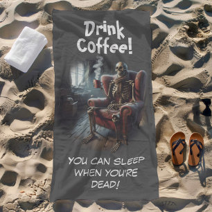 Toalha De Praia Beber café