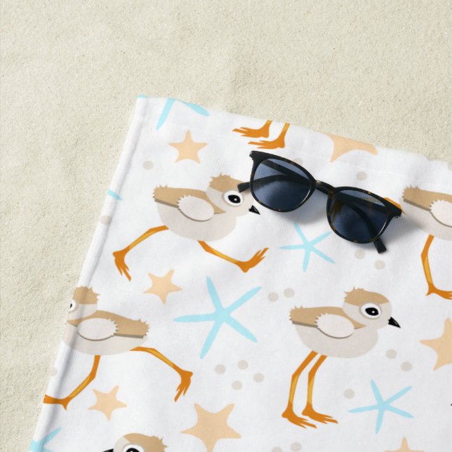 Toalha De Praia Bebês-Sandpipers Tubando-se Beachcomber (In Situ)