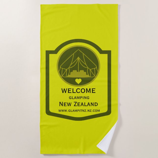 Toalha De Praia Bell Tent Glamping Business (Frente)