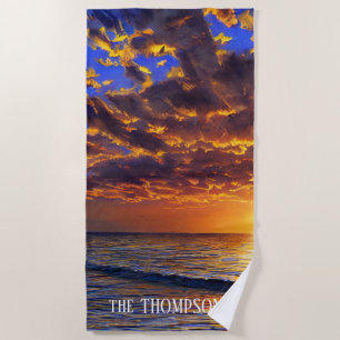 Toalha De Praia Belo Sunset de Praia nas Bahamas