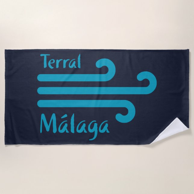 Toalha De Praia Bem-vindo a Málaga 4: Terral (Frente)
