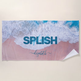 Toalha De Praia Bermudas Rosa Beach