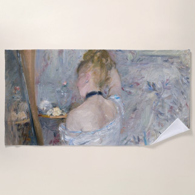 Toalha De Praia Berthe Morisot - Mulher na sua Toilette (Frente)
