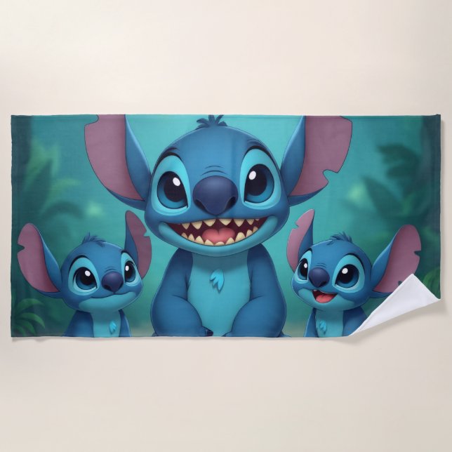 Toalha De Praia Beste Freunde fürs Leben – Lilo & Stitch (Frente)