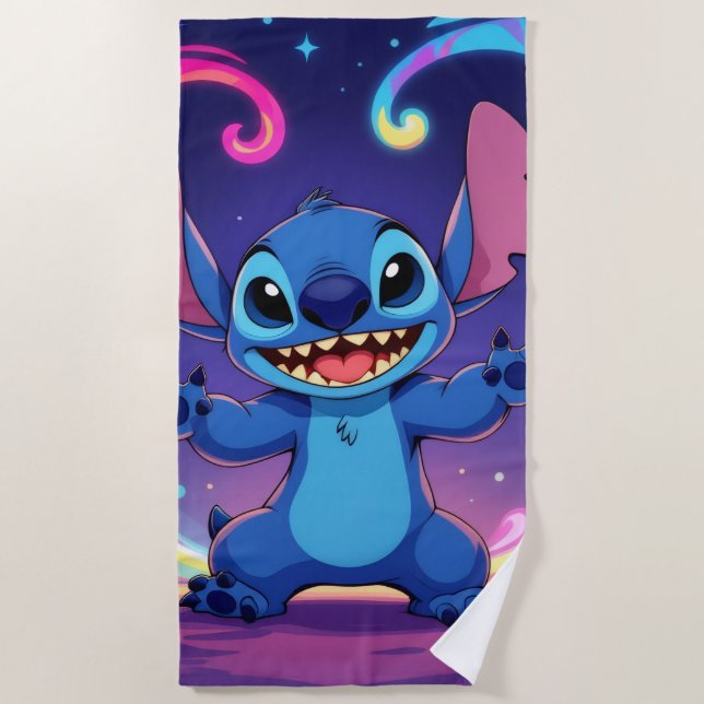 Toalha De Praia Beste Freunde fürs Leben – Lilo & Stitch (Frente)