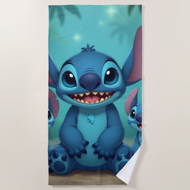 Toalha De Praia Beste Freunde fürs Leben – Lilo & Stitch   (Frente)