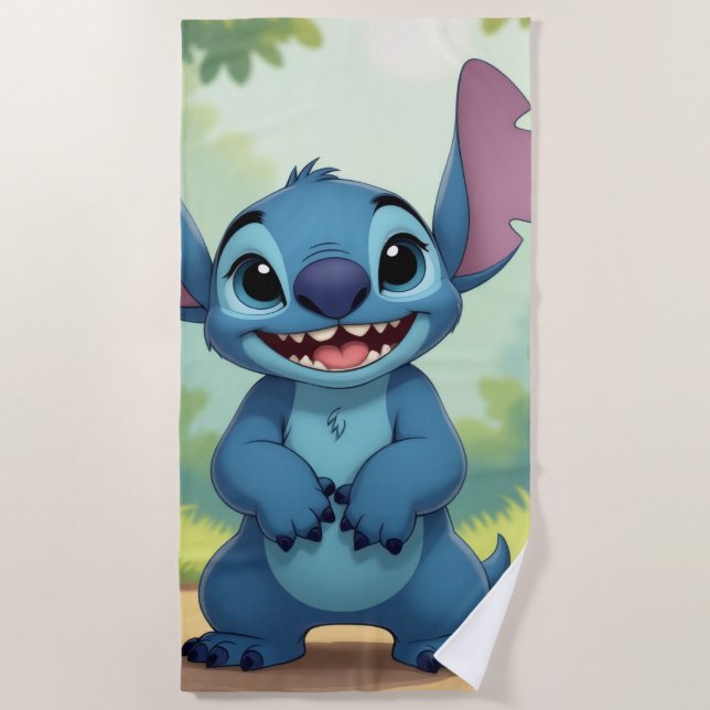 Toalha De Praia Beste Freunde fürs Leben – Lilo & Stitch   (Frente)