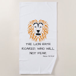 Toalha De Praia Bíblia Amos 3:8 KJV Scripting Verse Beach Towel