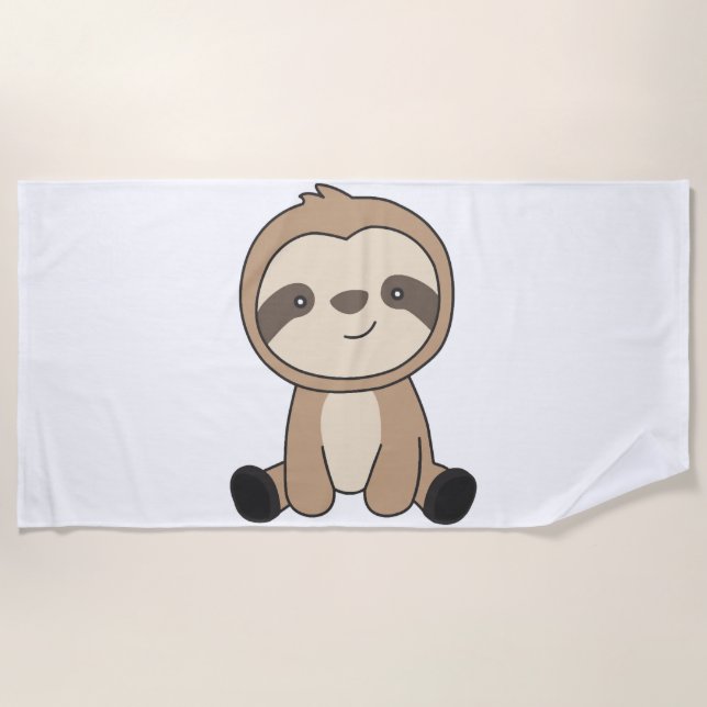 Toalha De Praia Bichos Lentos E Bonitos Para Crianças Leves Engraç (Frente)