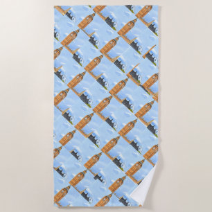 Toalha De Praia Big Ben London Beach Towel