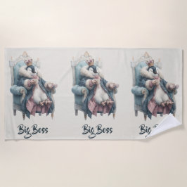 Toalha De Praia Big Boss Winter Penguin Design