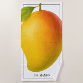 Toalha De Praia Big Mango, Sweet Fruit and Name