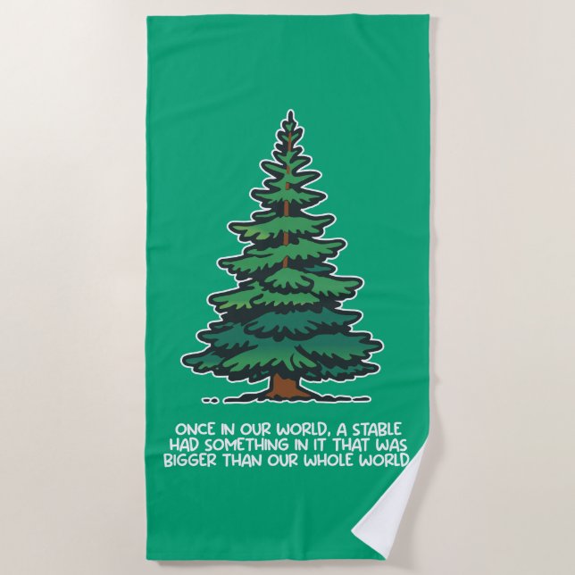 Toalha De Praia Bigger than our whole world 2 (Frente)