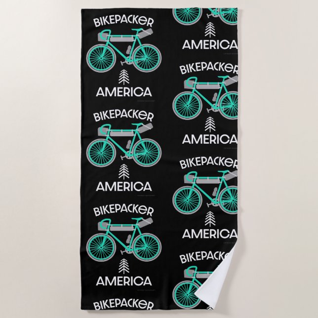 Toalha De Praia Bikepacking America (Frente)